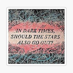 Disco Elysium: Trans  Linocut Sticker