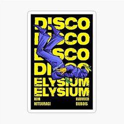Disco Elysium Tenet movie poster sticker