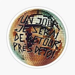 Disco Elysium orange Sticker
