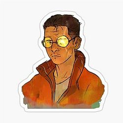 Kim Kitsuragi Disco Elysium Sticker