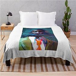 Vintage Photograph Role Playing Game For Movie Fans Throw Blanket