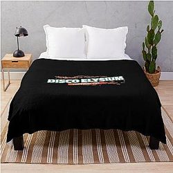 Retro Letter Disco Elysium Throw Blanket