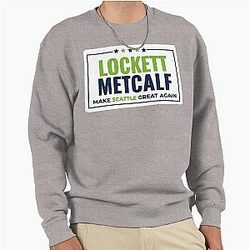 Tyler Lockett, DK Metcalf Seattle Seahawks Great Again Pullover Sweatshirt