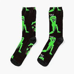 DK Metcalf received the ball on this play in his new Nike Socks