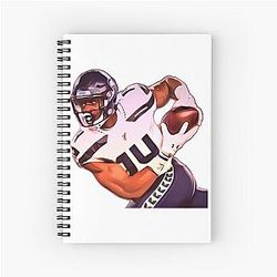DK Metcalf Fan Art Spiral Notebook