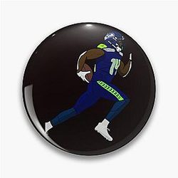DK Metcalf Drawing Pin