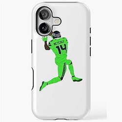 DK Metcalf #14 receive the ball iPhone Tough Case