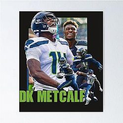 DK Metcalf Football Star Poster