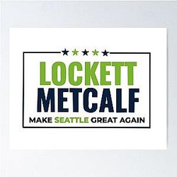 Tyler Lockett, DK Metcalf, Seattle Seahawks Poster