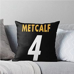 DK Metcalf Throw Pillow