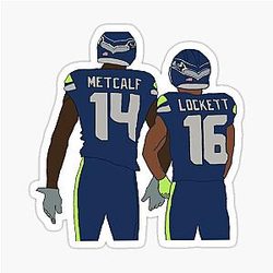 DK Metcalf Tyler Lockett Sticker