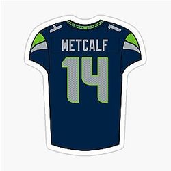 DK Metcalf Jersey Sticker