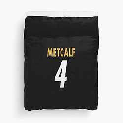DK Metcalf Steelers Duvet Cover