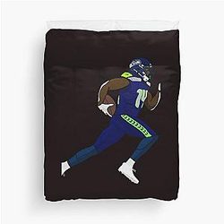 DK Metcalf Drawing Duvet Cover