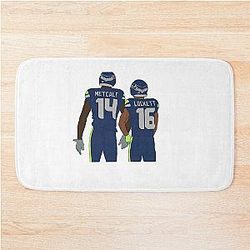 DK Metcalf and Tyler Lockett Bath Mat