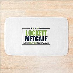 Tyler Lockett DK Metcalf Seattle Seahawks Bath Mat