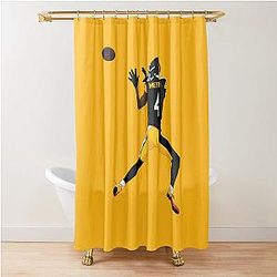 DK Metcalf Leaping Catch Shower Curtain