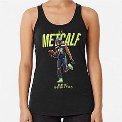 DK Metcalf Seattle Football Racerback Tank Top
