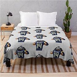 DK Metcalf No. 14 Throw Blanket