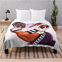 DK Metcalf FanArt Throw Blanket