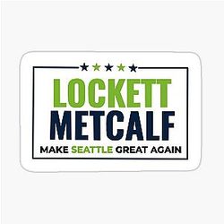 Tyler Lockett, DK Metcalf, Seattle Seahawks Sticker