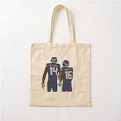 DK Metcalf and Tyler Lockett Cotton Tote Bag