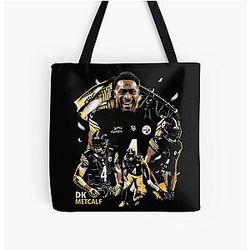 DK Metcalf Pittsburgh Flag All Over Print Tote Bag