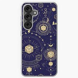 DND Celestial Dice, D20 Stars Constellation Night Sky Samsung Galaxy Soft Case