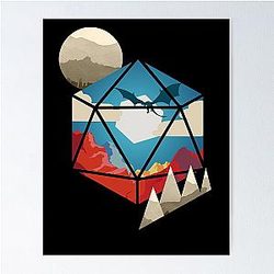 D20 World - D&D Dungeons & Dragons Poster