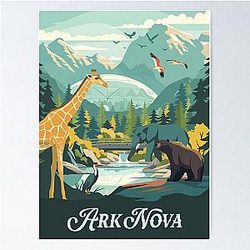 ARK NOVA Retro Board Game Poster Wall Art Print Fantasy Board Game RPG DnD Home Decor Gift Idea