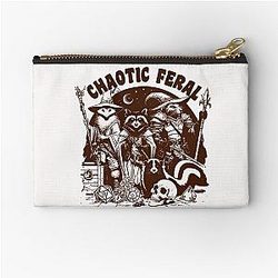 DND Funny RPG Alignment: Chaotic Feral. Trash animal party: critters, raccoon, opossum, rat and skunk pouch.