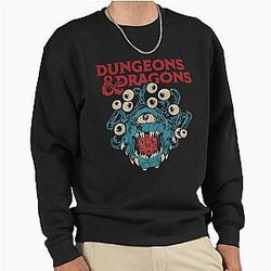 The Dungeons Dragons Retro Wave Pullover Sweatshirt