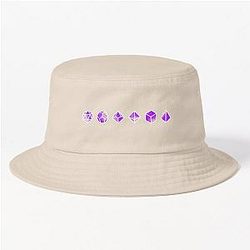 Dungeons and Dragons Dice Purple Smoke Poison Damage Bucket Hat
