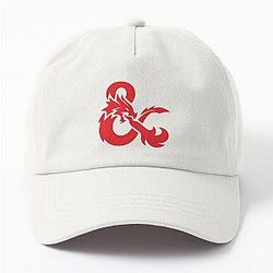 Red Dungeons Dragons Logo Dad Hat