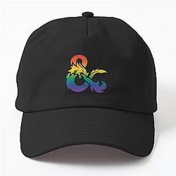 Dungeons Dragons Gay Pride Dad Hat