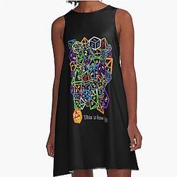 D&D Dungeons and Drag-on A-Line Dress