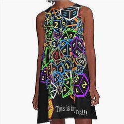 D&D - This is how I roll! Essential A Line Dress