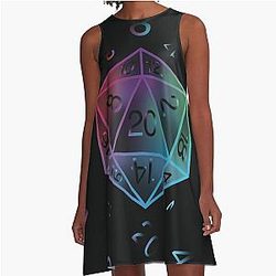 D20 Dungeons and Dragons Dice Dress