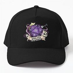 DND Warlock Dice Eldritch Sugar Baby Skull Tentacles Chains and Pact Baseball Cap