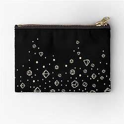 Dungeons and Dragons Dice Pattern Zipper Pouch