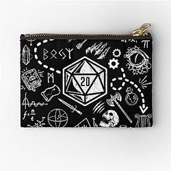DND funny Dungeons and Dragons RPG quote Zipper Pouch