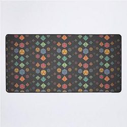 Dungeons and Die Black Desk Mat