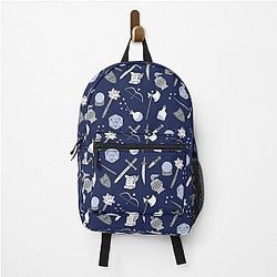 Dungeons and Dragons Blue Pattern Backpack for Tabletop RPG fans