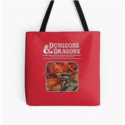 Dungeons and Dragons Base Set Artwork All Over Print Tote Bag