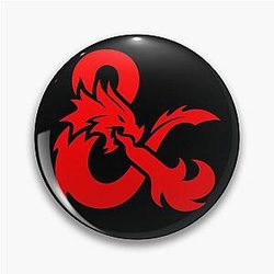 Dungeons Dragons Logo Pin