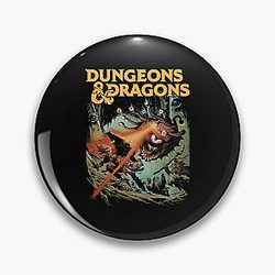 Vintage Photography Dungeons and Dragons Pin