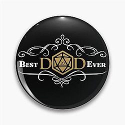 D&D Dad Shirt - Dungeons and Dragons Fathers Day Pin