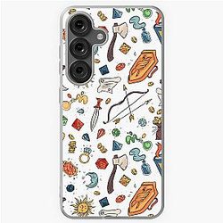 Dungeons and Dragons RPG Game Inventory Items Pattern Samsung Galaxy Soft Case