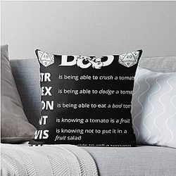 Dungeons and Dragons Gift Throw Pillow