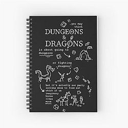 DnD Fundamentals - What is Dungeons and Dragons about Spiral Notebook